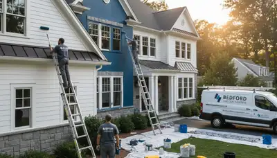 Professional house painting service exterior home repaint in Reading, MA