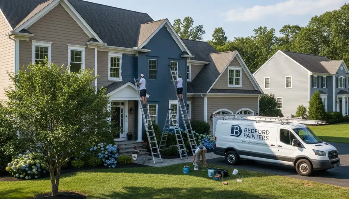 Professional house painters in Reading MA providing expert residential exterior painting services