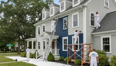 House painting services in Reading, MA for residential interior and exterior home painting projects
