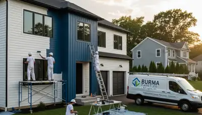 Professional house painters in Reading, MA delivering interior and exterior painting services