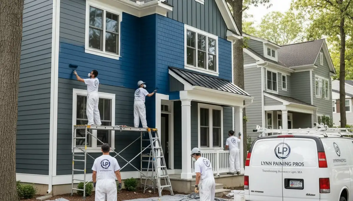 Professional house painters in Reading MA providing expert residential exterior painting services