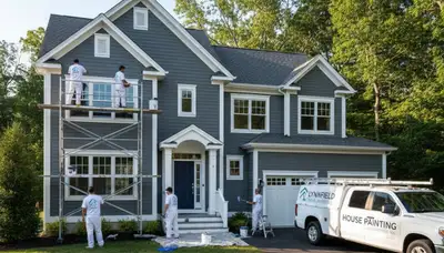 House painters in Reading, MA providing professional interior and exterior painting services