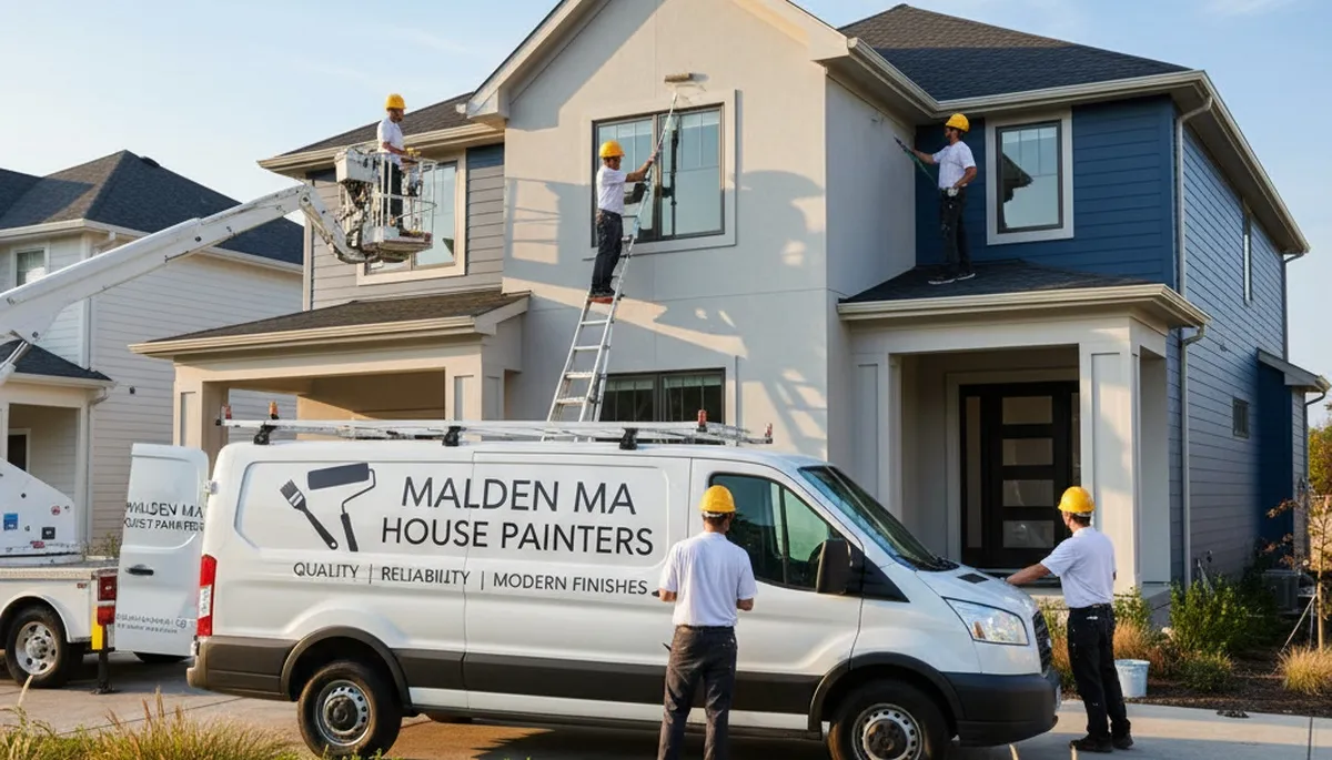 Professional house painters in Reading MA providing expert exterior home painting services