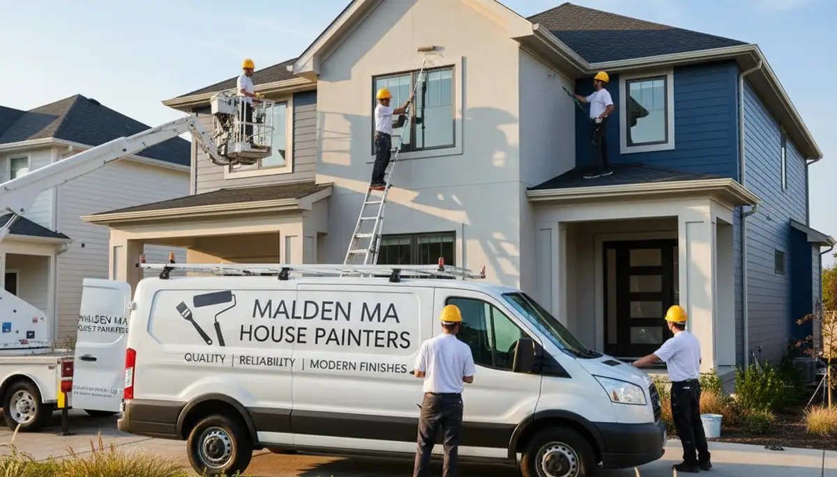 Professional house painters in Reading MA providing expert exterior home painting services