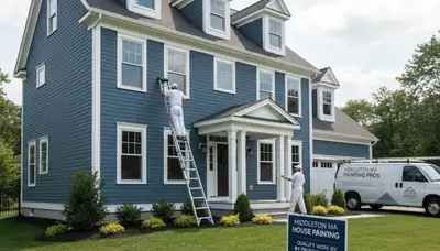 Professional house painting service exterior home painters in Reading MA