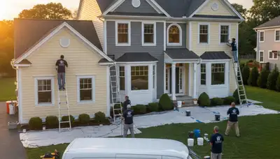 House painters in Reading, MA delivering professional interior and exterior painting services