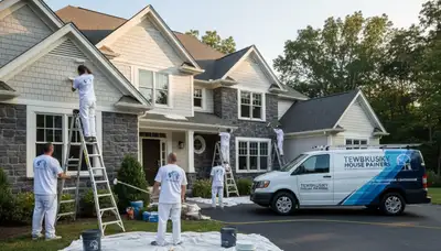 Professional house painters in Reading MA providing expert residential exterior painting services