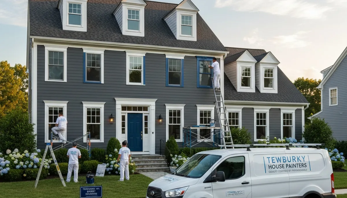 Professional house painters in Reading MA providing expert residential exterior painting services