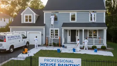 Professional house painters in Reading MA providing expert residential exterior painting services