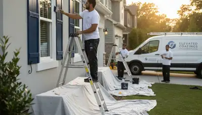 Professional shutter painting in Reading MA enhancing curb appeal with durable exterior finishes