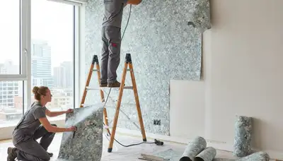 Professional wallpaper removal service in Reading, MA preparing interior walls for fresh paint