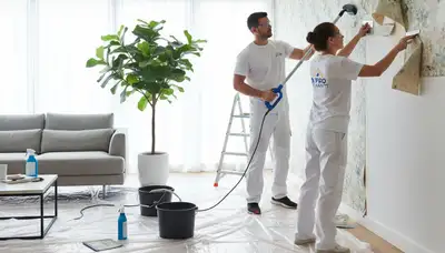 Professional wallpaper removal and wall prep by expert painters in Reading, MA homes