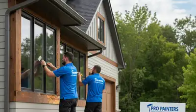 Professional wood rot repair on home exterior by expert painters in Reading, MA